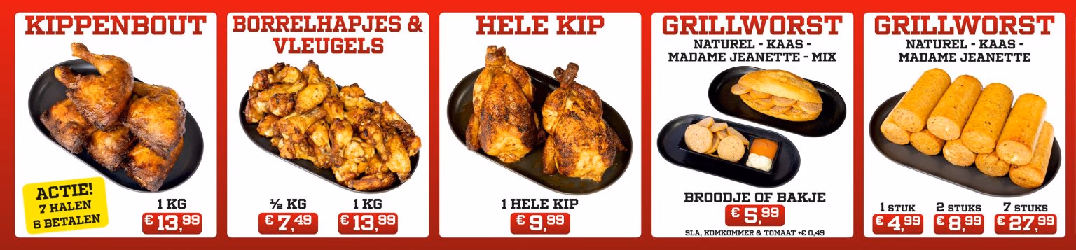 Dilek Chicken Menu